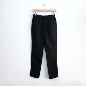 Isabel Marant black linen-blend Trousers - size 0
